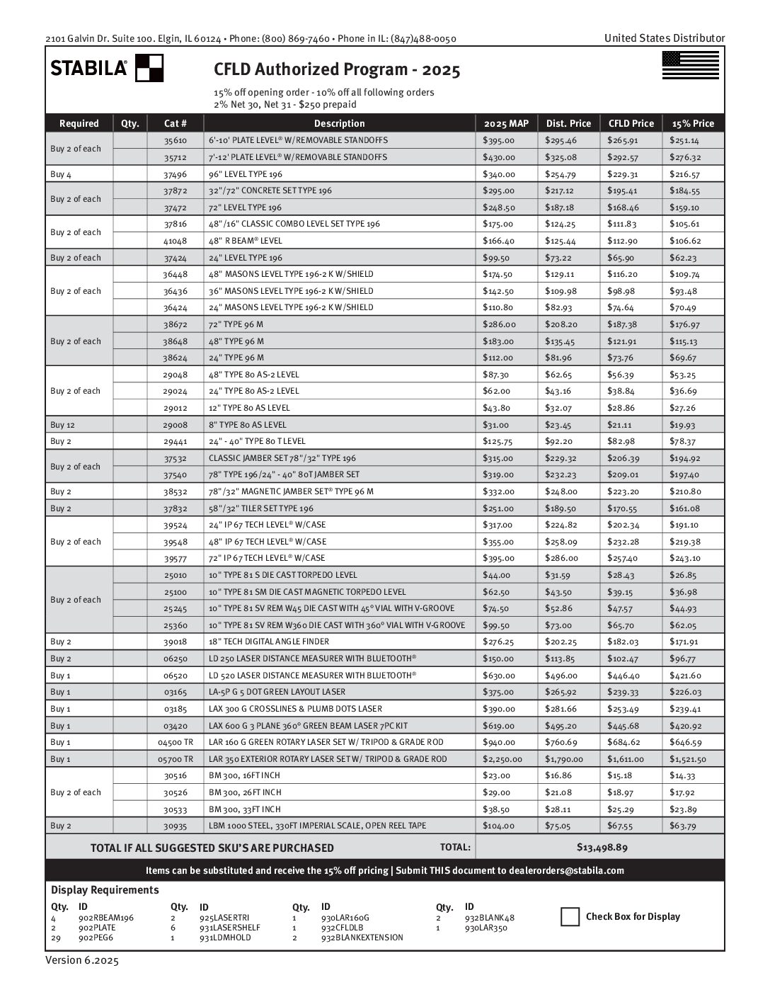 CFLD Authorized Program 2025 - US - Tile