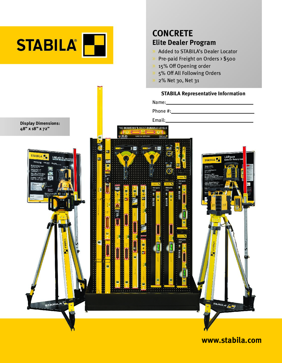 Elite Dealer 2025 Sell Sheet - Concrete