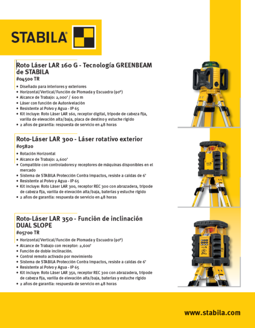 Laser Combo Product Flyer - Spanish