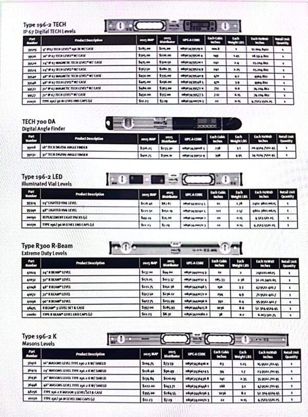 CAN Price Sheets 2025 Q1 (Black and White)