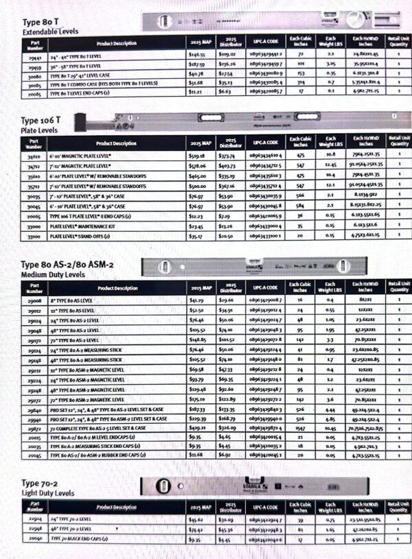 CAN Price Sheets 2025 Q1 (Black and White)