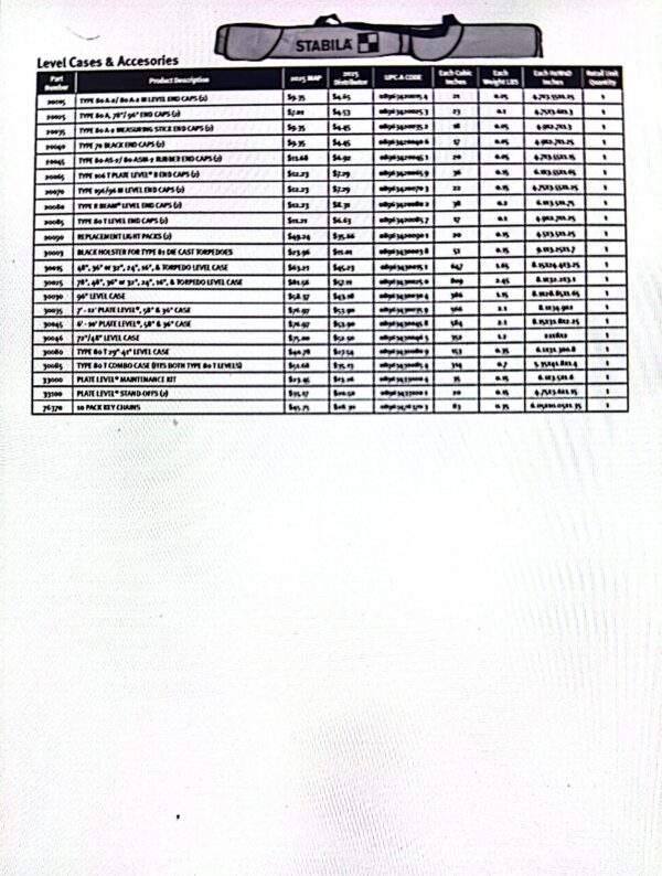 CAN Price Sheets 2025 Q1 (Black and White)